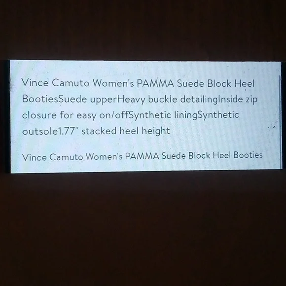 Women's Vince Camuto Pamma Foxy Suede Block Heel Booties. Size 8M. Color Tan. - Picture 7 of 7